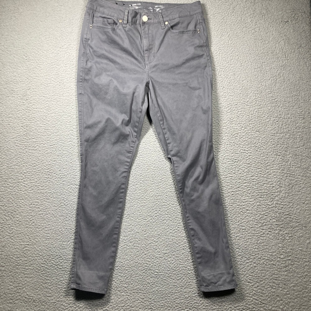 Seven 7 Jeans Women's 12 Gray High Rise Ankle Skinny Modern Casual FLAW
